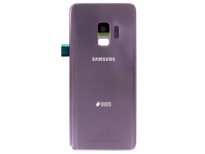 Samsung SM-G960 Galaxy S9 - Glass Back Cover + Camera Lens + Flash Lens Lilac Purple  Dual Sim vers.