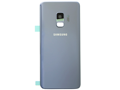 Samsung SM-G960 Galaxy S9 - Glass Back Cover + Camera Lens + Flash Lens  Coral Blue