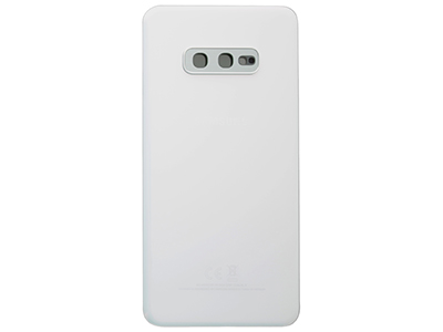 Samsung SM-G970 Galaxy S10e - Glass Back Cover + Camera Lens Prism White