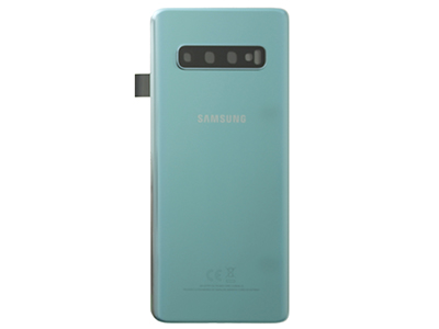Samsung SM-G973 Galaxy S10 - Glass Back Cover + Camera Lens Prism Green