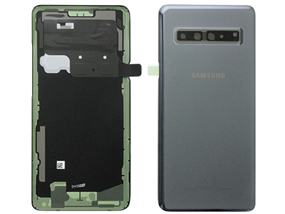 Samsung SM-G977 Galaxy S10 5G - Glass Back Camera + Camera Lens + Adhesive Grey
