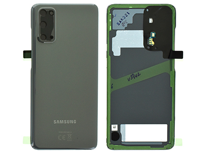 Samsung SM-G981 Galaxy S20 5G - Cover Batteria in vetro + Vetrino Camera + Microfono Grigio
