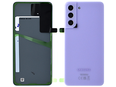 Samsung SM-G990 Galaxy S21 FE 5G - Back Cover + Camera Lens + Adhesives Lavender
