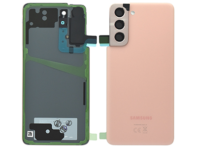 Samsung SM-G991 Galaxy S21 5G - Back Cover + Camera Lens + Adhesives Phantom Pink