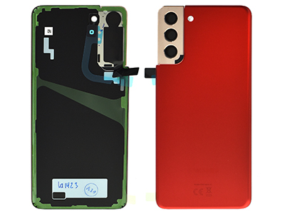 Samsung SM-G996 Galaxy S21+ 5G - Cover Batteria + Vetrino Camera + Adesivi Phantom Red