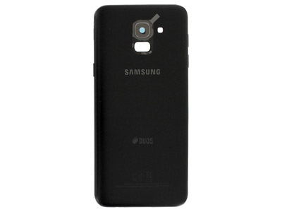 Samsung SM-J600 Galaxy J6 2018 - Cover Batteria + Vetrino Camera + Tasti Laterali Nero  vers. Dual Sim