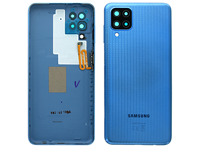 Samsung SM-M127 Galaxy M12 - Cover Batteria + Vetrino Camera + Tasti Laterali Blue