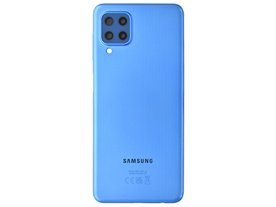 Samsung SM-M225 Galaxy M22 - Cover Batteria + Vetrino Camera + Tasti Laterali Blue