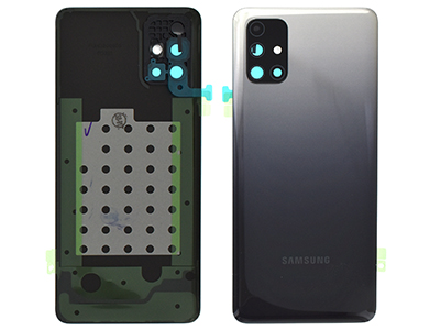Samsung SM-M317 Galaxy M31s - Cover Batteria + Vetrino Camera + Adesivi Nero