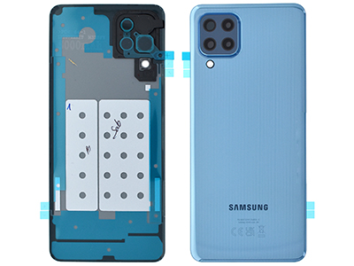 Samsung SM-M325 Galaxy M32 - Back Cover + Camera Lens + Adhesives Blue
