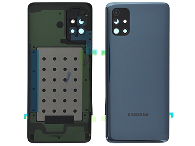 Samsung SM-M515 Galaxy M51 - Cover Batteria + Vetrino Camera + Adesivi Nero