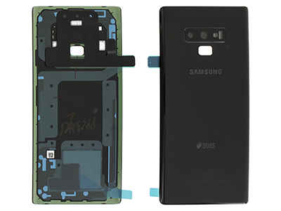 Samsung SM-N960 Galaxy Note 9 - Glass Back Camera + Camera Lens + Adhesives Black  Dual Sim vers.