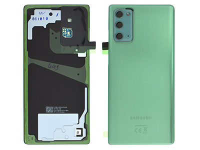 Samsung SM-N981 Galaxy Note 20 5G - Cover Batteria + Vetrino Camera + Adesivi + Microfono Mystic Green