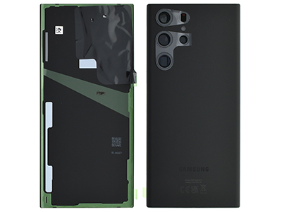 Samsung SM-S908 Galaxy S22 Ultra - Back Cover + Camera Lens + Adhesives Phantom Black