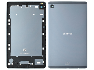 Samsung SM-T220 Galaxy Tab A7 Lite - Cover Batteria + Tasti Laterali + Vetrino Camera Gray