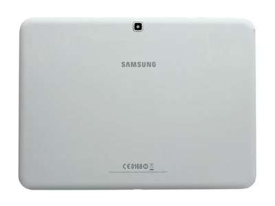 Samsung SM-T535 Galaxy TAB 4 10.1  LTE + WIFI - Guscio Posteriore+Tasti Laterali +Vetrino Camera +Sportelli MemoryCard/Sim  Bianco