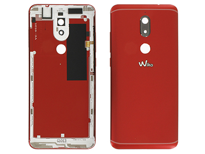 Wiko View Prime - Cover Batteria + Tasti Laterali Rosso