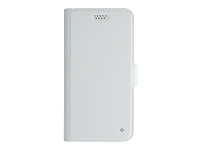Lg H340 Leon 4G LTE - Universal PU Leather Case size M up to 4.5'' White
