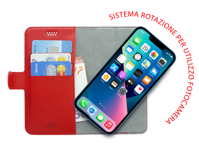 Oppo AX7 - Universal PU Leather Case size XXL up to 6.0'' Red