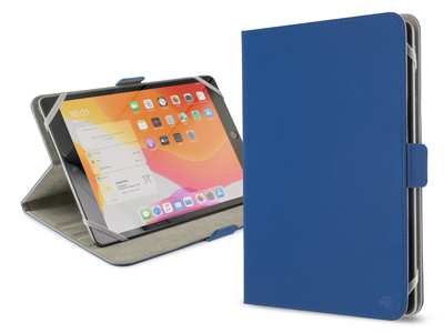 Motorola XOOM 2 - Universal PU Leather Tablet Book Case up to 9-10' PANAMA series Blue