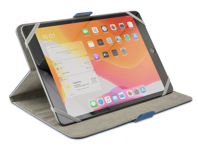 Motorola XOOM 2 - Universal PU Leather Tablet Book Case up to 9-10' PANAMA series Blue