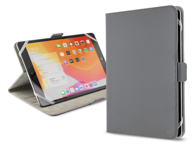 Motorola XOOM - Universal PU Leather Tablet Book Case up to 9-10' PANAMA series Grey