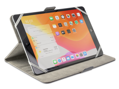 Motorola XOOM 2 - Universal PU Leather Tablet Book Case up to 9-10' PANAMA series Grey