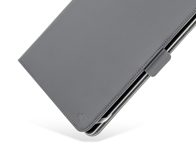 Samsung SM-T535 Galaxy TAB 4 10.1  LTE + WIFI - Custodia book EcoPelle serie PANAMA Colore Grigio Universale  per Tablet 9-11