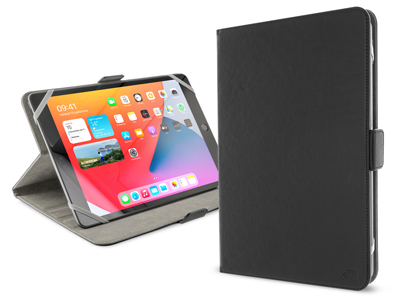 Motorola XOOM 2 - Universal PU Leather Tablet Book Case up to 9-10' CAMBRIDGE series Black