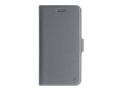 Alcatel Pixi 4  5.0'' Vers. 3G - Universal PU Leather Case size XL up to 5.5'' Dark Grey
