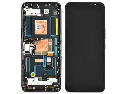 Asus ROG Phone 6 AI2201 - Lcd + Touchscreen + Frame + Switch Tasti Laterali Black **Contattarci per info tecniche**