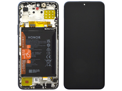 Honor Honor X8 - Lcd + Touch Screen + Frame + Batteria Ocean Blue