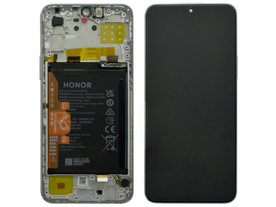 Honor Honor X8 - Lcd + Touch Screen + Frame + Batteria Titanium Silver
