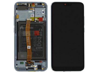 Huawei Honor 10 - Lcd + Touchscreen + Battery + Frame + Speaker + Side Keys Grey
