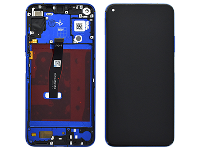 Huawei Nova 5T - Lcd + Touchscreen + Frame + Side Keys Blue