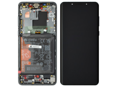 Huawei Mate 50 Pro - Lcd + Touchscreen + Frame + Batteria + Tasti Laterali + Altoparlante Black