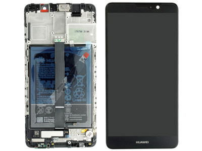 Huawei Mate 9 - Lcd + Touchscreen + Frame + Battery + Vibration + Speaker + Buzzer  Black