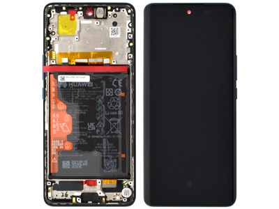 Huawei Nova 9 - Lcd + Touchscreen + Frame + Battery + Vibration + Speaker + Side Keys Black