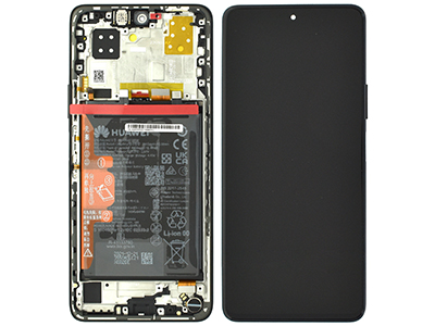 Huawei Nova 9 SE - Lcd + Touchscreen +Frame + Battery + Vibration + Speaker Midnight Black
