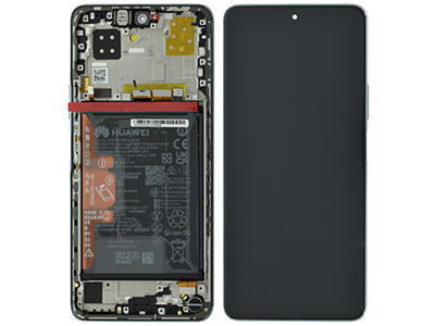 Huawei Nova 9 SE - Lcd + Touchscreen + Frame + Battery + Vibration + Speaker Pearl White