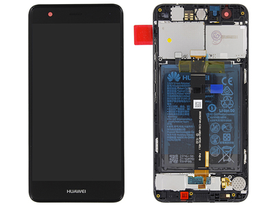 Huawei Nova Dual-Sim - Lcd+Touch+Frame+Batteria+Vibraz.+Alt. Nero ** Contattarci per info Software **