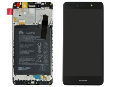 Huawei Nova Lite + - Lcd + Touchscreen + Frame + Battery + Vibration + Speaker + Side Keys Switch Black