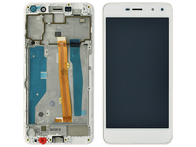 Huawei Y6 2017 - Lcd + Touch Screen + Frame White