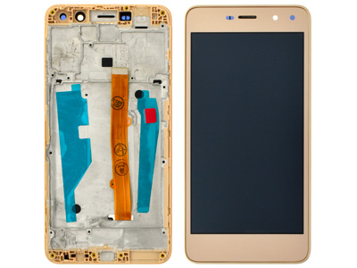 Huawei Y6 2017 - Lcd + Touch Screen + Frame Gold