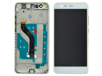 Huawei P10 Lite - Lcd + Touch Screen + Frame + Side Keys White