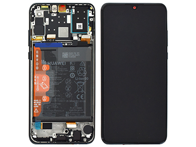 Huawei P30 Lite - Lcd + Touch + Frame + Batteria + Tasti Laterali Black 