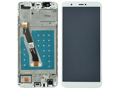 Huawei P Smart - Lcd + Touch Screen + Frame White