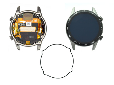 Huawei Watch GT 2 - Lcd + Touchscreen + Keys Complete Titanium Gray 