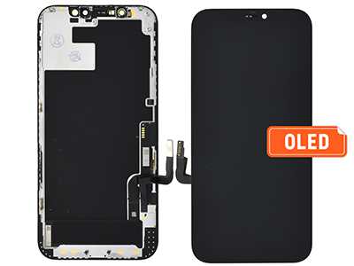 Apple iPhone 12 - Lcd+Touchscreen Nero - Qualità Premium AAA+ OLED **Stessa Tecnologia dell' Originale**