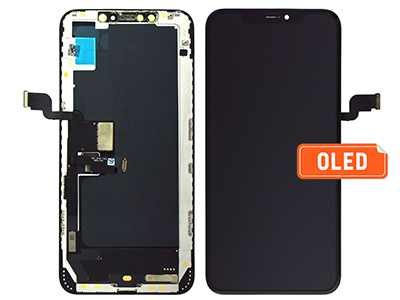 Apple iPhone Xs Max - Lcd+Touchscreen Nero - Qualità Premium AAA+ OLED **Stessa Tecnologia dell' Originale**